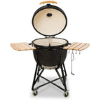 64cm Limited 25 Charcoal BBQ Grills, Black - Kamado Bono TQ0025 - Naamaste London Homewares - 5