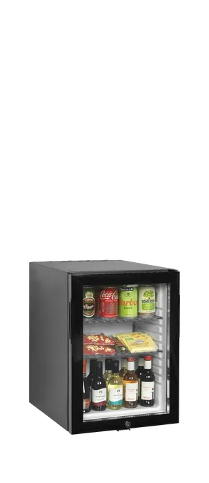 Tefcold TM45GC Glass Door Mini Bar Fridge – 40L, Quiet & Energy Efficient