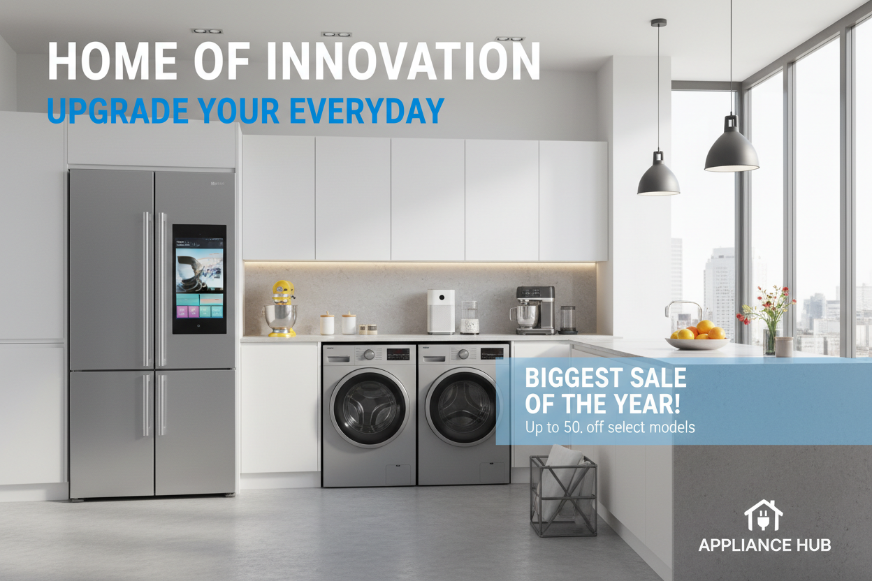 home applinces marketing poster