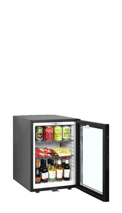 Tefcold TM45GC Glass Door Mini Bar Fridge – 40L, Quiet & Energy Efficient