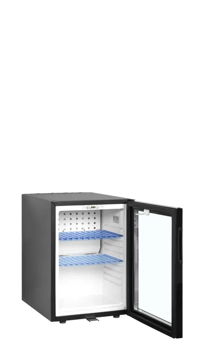 Tefcold TM45GC Glass Door Mini Bar Fridge – 40L, Quiet & Energy Efficient
