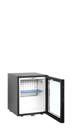 Tefcold TM35GC Black Double Glass Door Mini Bar Fridge – 35L Capacity